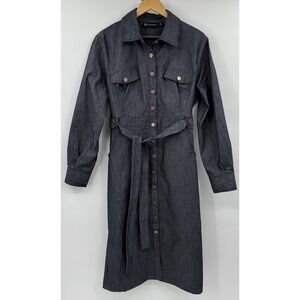 New York & Company Paige Denim Collared Full Button Sheath Dress  Sz XL‎ NWT